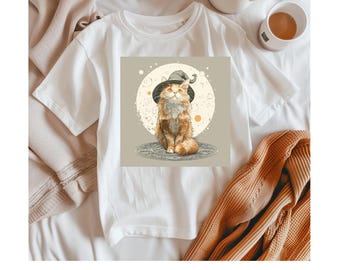 Witch Cat Club T-Shirt: Mystical Black Cat Graphic Tee