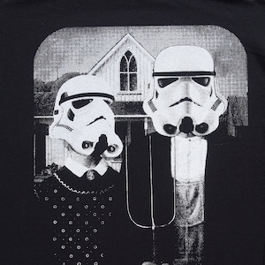 Star Wars shirt, Storm Trooper funny parody t-shirt, American Gothic StarWars mens tshirt, birthday gift for him, mens graphic tee