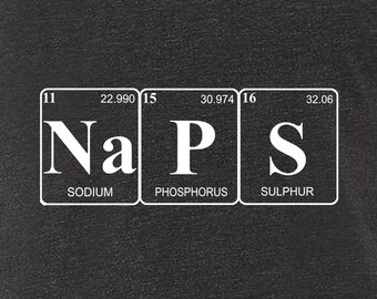 NAPS Chemistry T-Shirt: Funny Science Graphic Tee for Men
