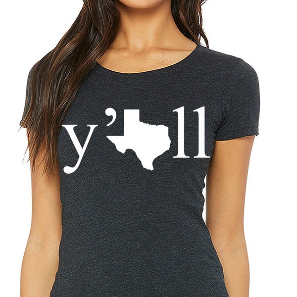 Texas Yall femmes écopés de chemise à col (fr) Texas home track tee (texas home track tee) Ne pas mess avec un t-shirt