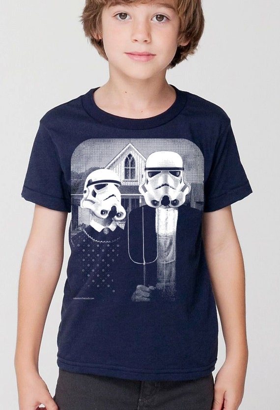 Laag houten kook een maaltijd Kids Star Wars Storm Trooper on Boys Childrens T Shirt - Etsy