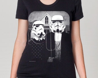 Loiter 【 Star Wars Vader & Stormtrooper Vintage Vintage T-Shirt Womens 】 レディース Loiter Star Wars Vintage T-Shirt Washed Black | Culture Kings US