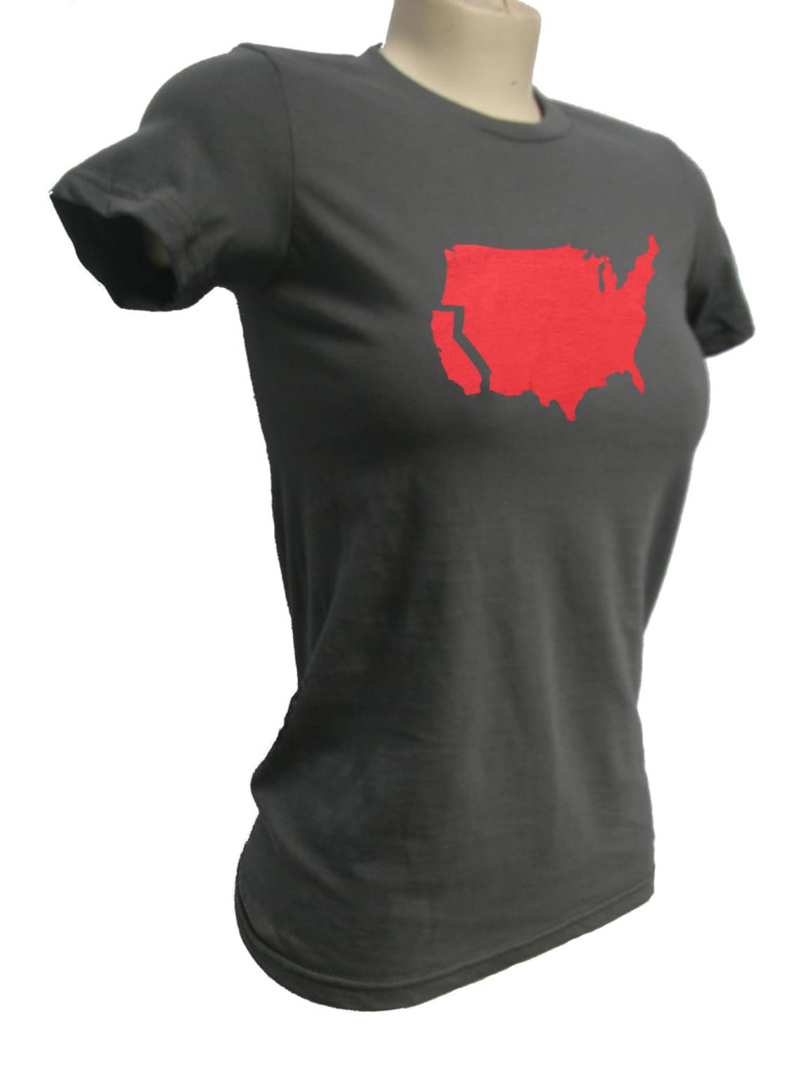 California t shirt women's fitted american apparel Etsy