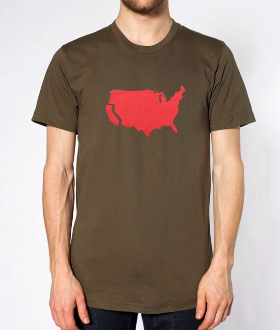 T Shirt American Apparel army Green 
