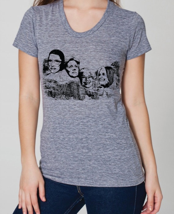 Great American Women on Mt Rushmore, Womens Bella Canvas Athletic