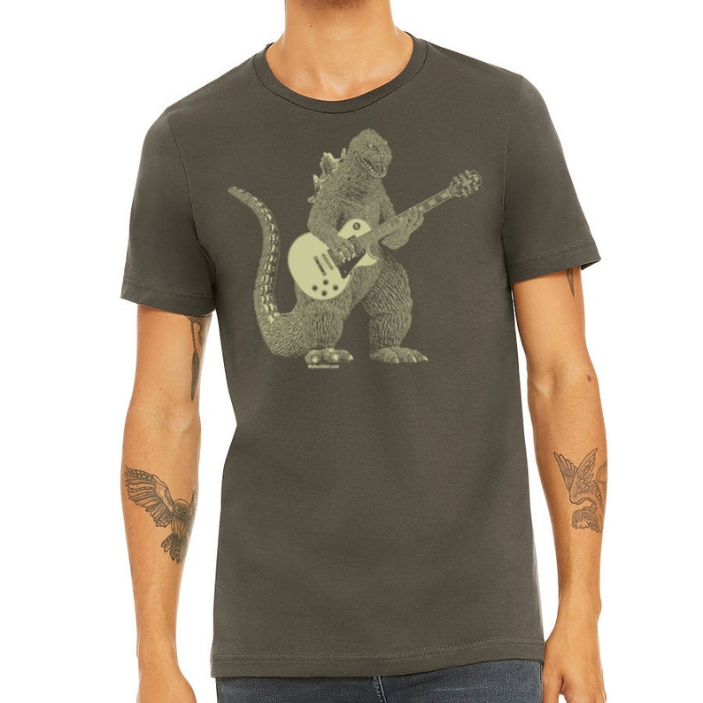 godzilla guitar shirt