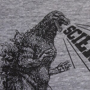 Womens Godzilla Science racerback tank top Aamerican Apparel or Bella Canvas athletic gray available in XS, S, M, L WorldWide Shipping image 3