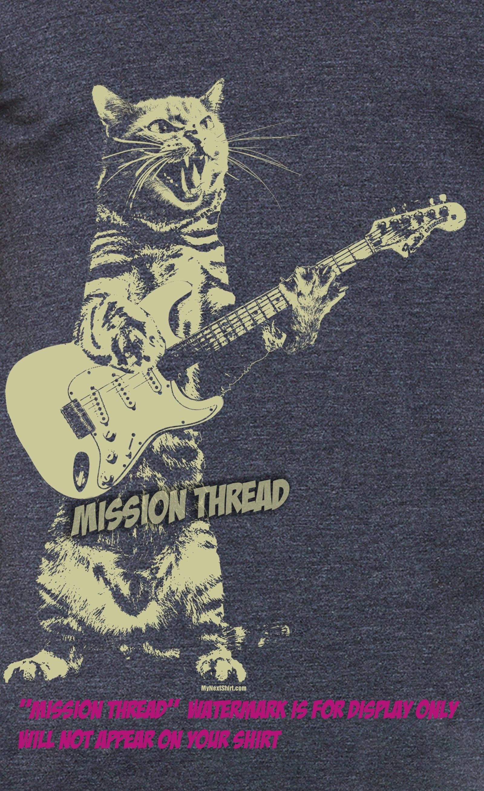 Cat Playing Guitar Shirt Mens Cat 