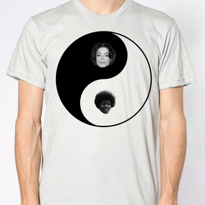 Michael Jackson Yin Yang shirt American Apparel silver available in s, m, l, xl, xxl WorldWide Shipping image 2