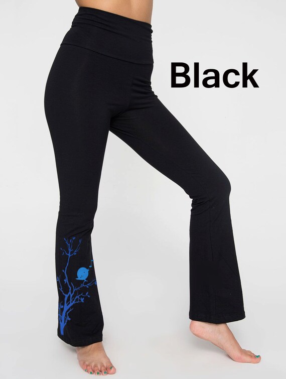 Women s Yoga Pants Stretch Cotton With Songbird Available in S M