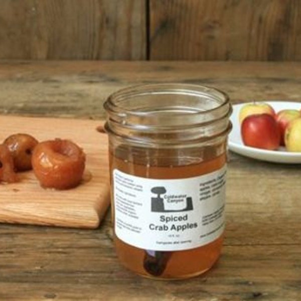 Spiced Crab Apples 16oz Delicious Vegan Food Gift for any Holiday or Foodie. Grandma's Recipe, Perfect for Christmas or Hannukah.