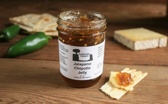 Jalapeno Chipotle Jelly 8oz Hot Spicy Sweet Smoky Pepper Jelly Etsy