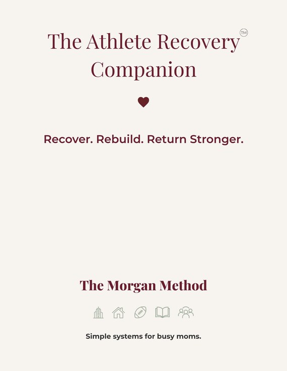 Athlete Recovery Tracker | Sports Injury Log, Physical Therapy Planner (Digital Download)