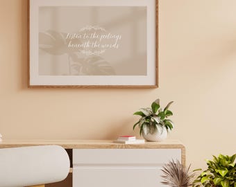 Mindful Quote Wall Art | Conscious Parenting Printable | Neutral Minimalist Digital Download | Inspirational Home Decor Print