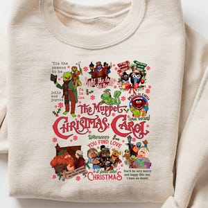 Disney The Muppets Christmas Carol Poster T-Shirt In White | The - Foto 6