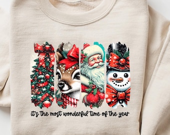 It's The Most Wonderful Time Of The Year Shirt, Christmas Shirt, Gift For Christmas, Family Christmas Shirts, Xmas Holiday Sweatshirt