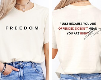 Charlie Kirk Comfort Shirt, Freedom is Not Free Shirt Charlie Kirk Quote Shirt, Human Rights Tee, Activist Shirt, Political Shirt