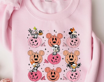 Disney Halloween Sweatshirt, Spooky Mouse and Friends Shirt, Mickey Boo Halloween Shirt, Disney Spooky Shirt, Disney Pumpkin Shirt