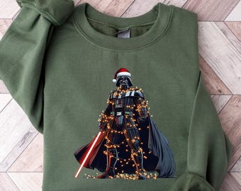 Darth Vader Christmas Sweatshirt, Star Wars Santa T-Shirt, Disney Galaxy Wars Xmas Hoodie, Star Wars Christmas Trip Tee