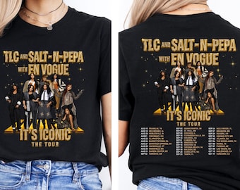 TLC Salt-N-Pepa Tour 2026 Shirt, It's Iconic Tour Tee, 90s R&B Hip Hop Vintage Style Graphic T-Shirt