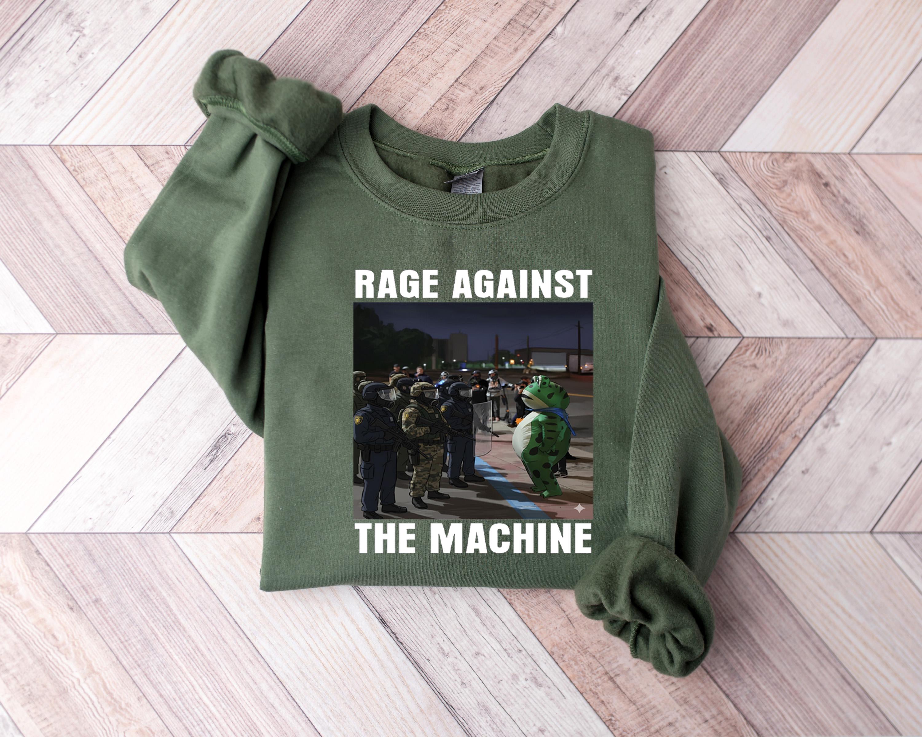 Portland Frog Protest Shirt Rage Against the Machine Inspired Tee