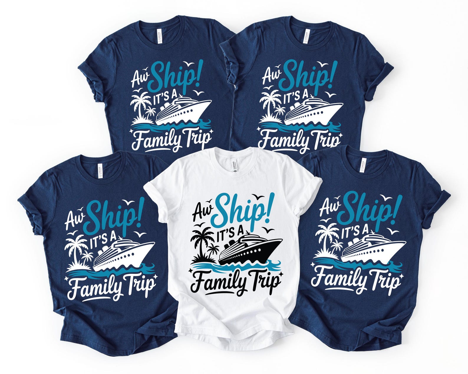 Custom Aw Ship It's A Family Trip 2026 Shirt, Family-cruise-trip Shirt ...