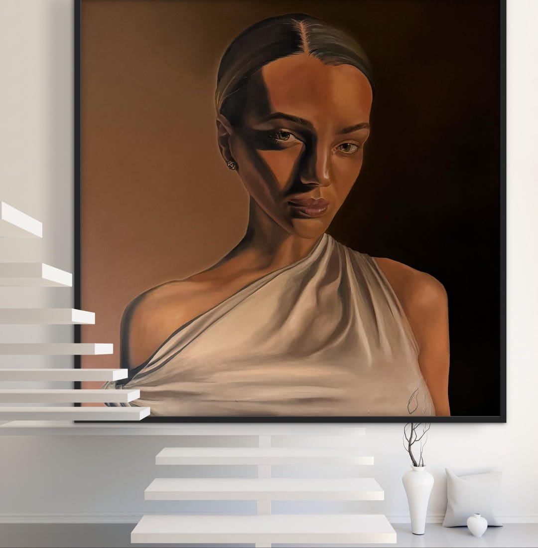 Custom Oil Portrait From Photo , Hand-painted Canvas Art - Personalized ...