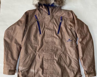 Vintage 90s Burton Tactic Snowboard Ma-1 Bomber Jacket Black