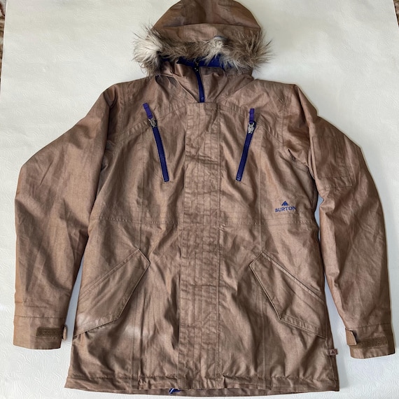 BURTON Prowess Ski Snowboard Hooded Jacket-brown-size L - Etsy