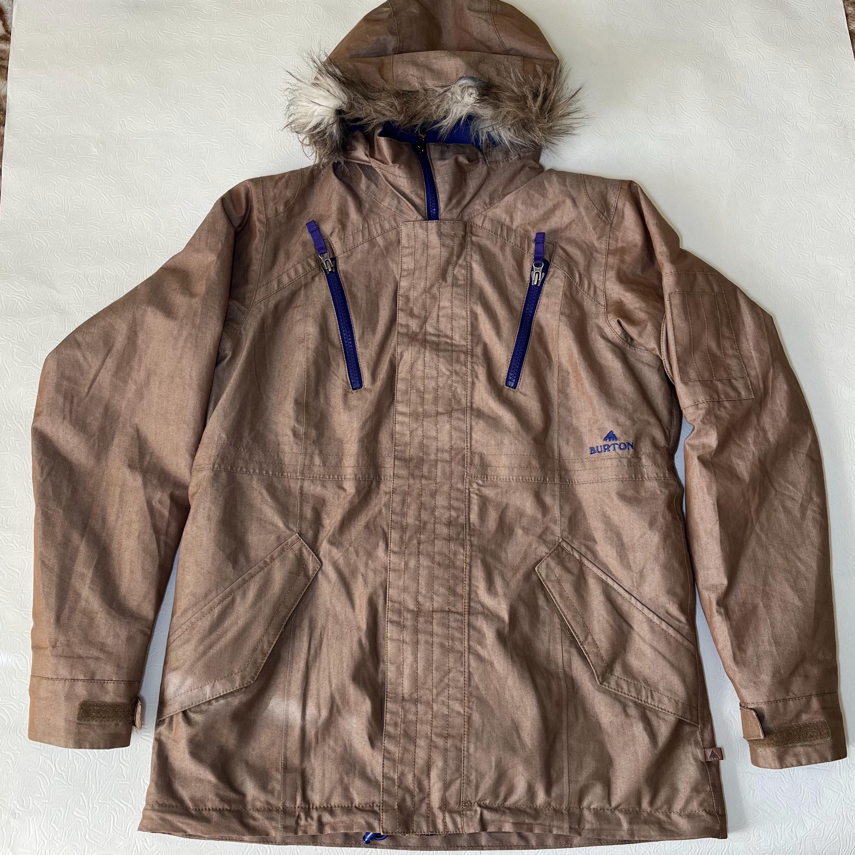 BURTON Prowess Ski Snowboard Hooded Jacket-brown-size L - Etsy