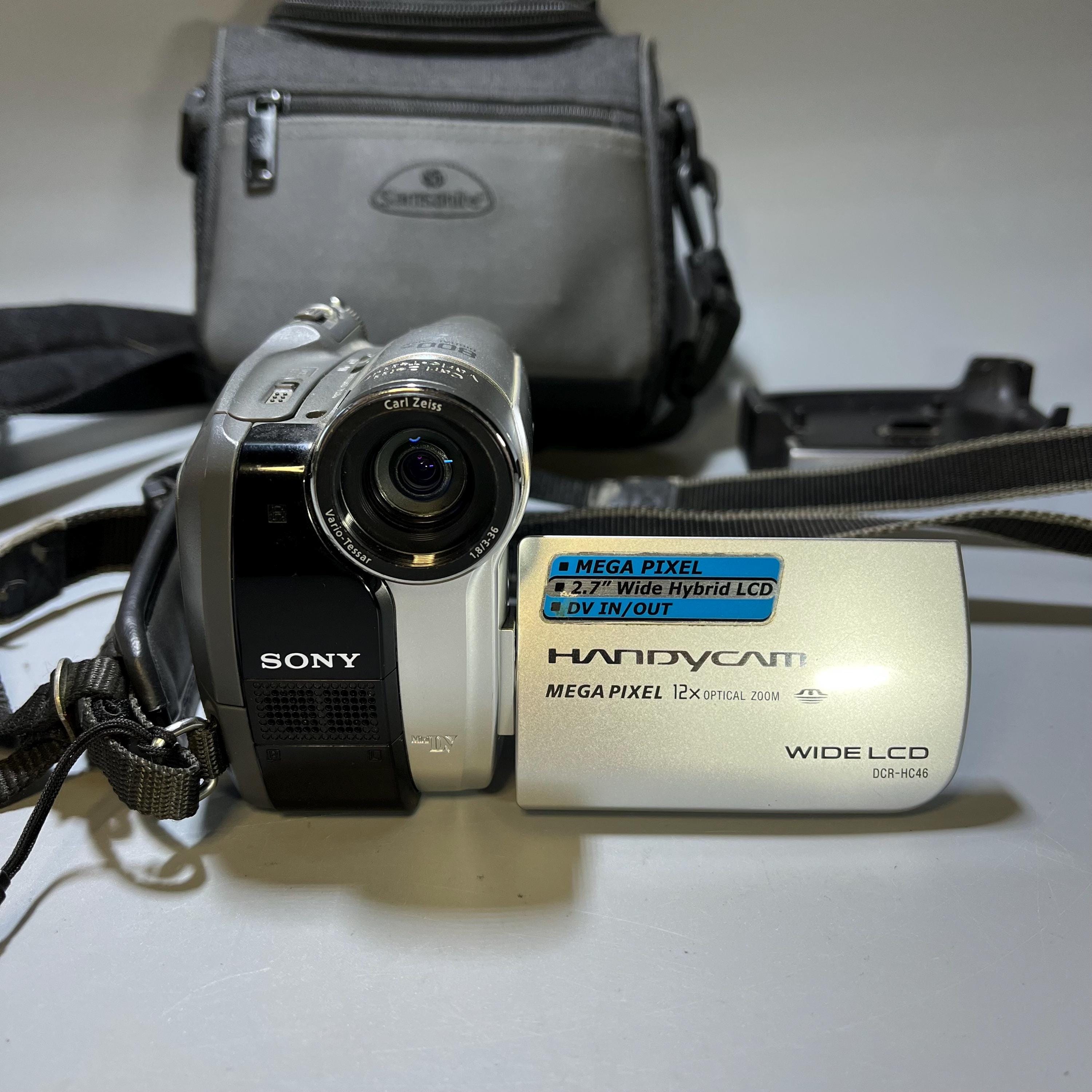 Rare Sony Handycam DCR-HC46 Mini DV Camcorder - Case + 4GB Memory
