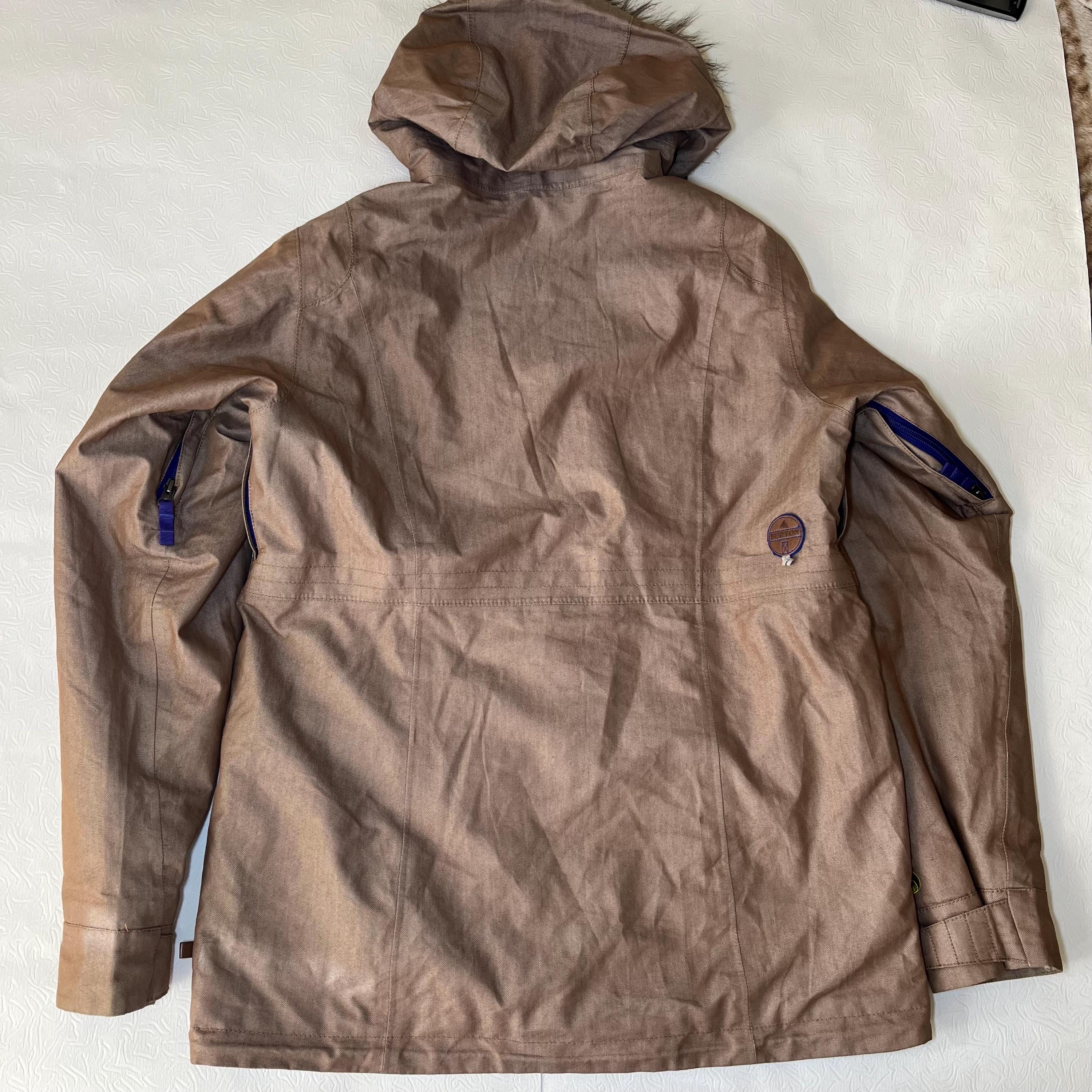 BURTON Prowess Ski Snowboard Hooded Jacket-brown-size L - Etsy