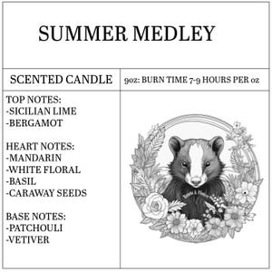 Summer Medley Soy Wax Candle