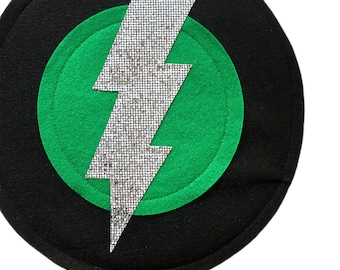 Super Hero Gadget - Green Lightning Bolt Shield