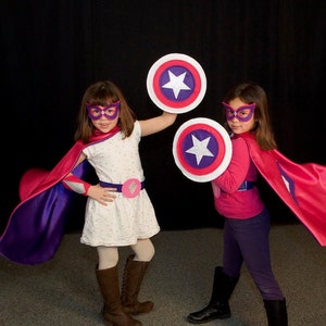 Superhero mask Cat eyes in Pink and Purple image 6