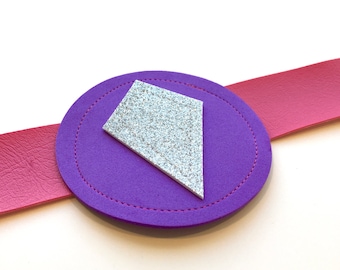 Hero Belt in pink with purple circle