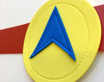 Hero Belt in red with yellow circle