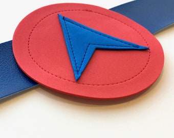 Hero Belt in blue with red circle