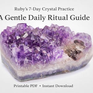 Crystal Energy Cheat Sheet – Ruby’s Printable Crystal Meanings & Uses PDF