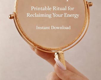 Hechizo de autorretorno: ritual imprimible para recuperar tu energía (PDF)