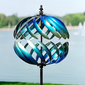 Multicolor Handmade Garden Wind Spinner, Outdoor Garden Decoration, Wind Sculpture, Garden Decor, Kinetic Windmill, Unique Gift