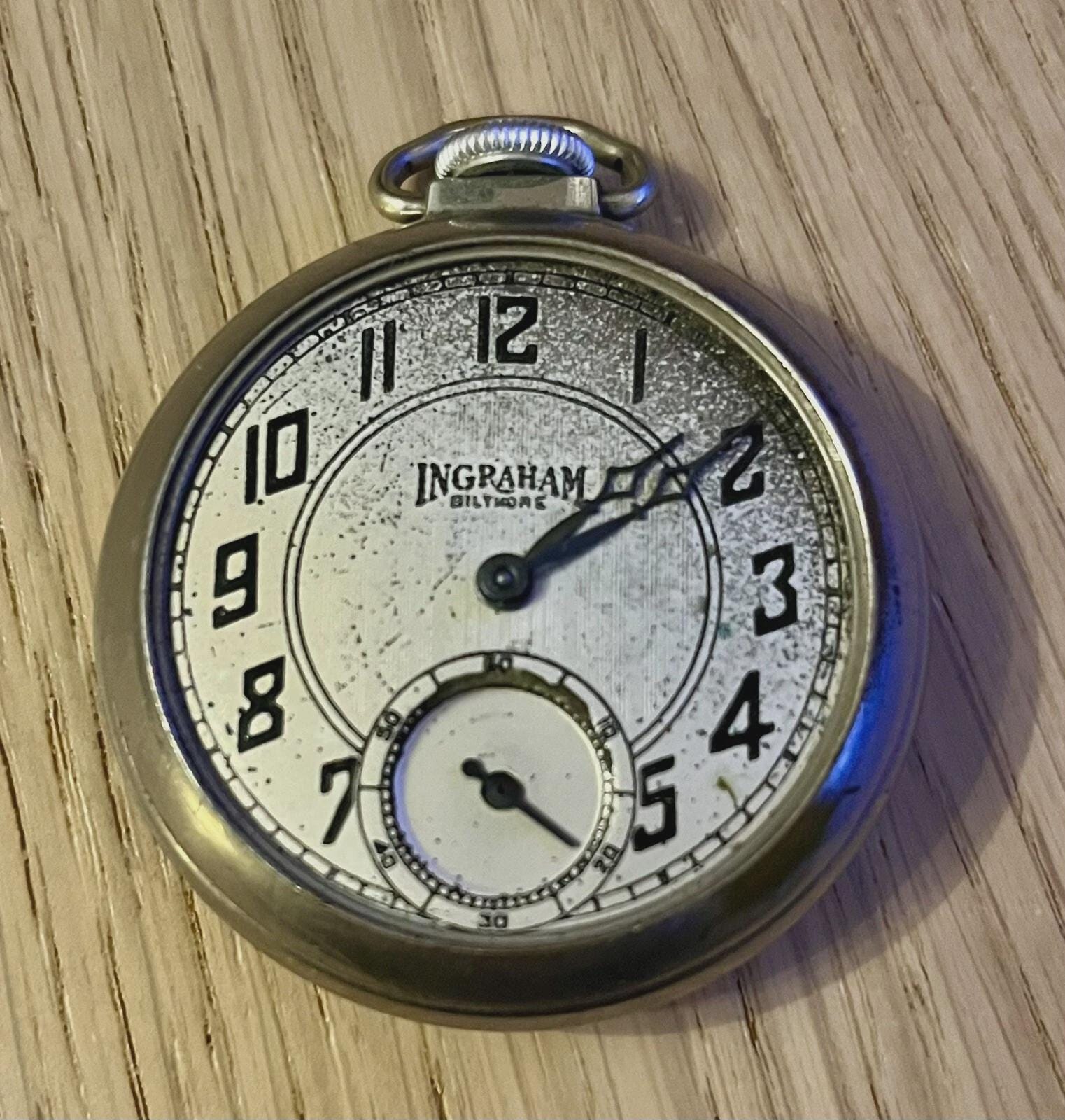 Ingraham Viceroy Ingraham Biltmore Pocket Watch Sold At Auction