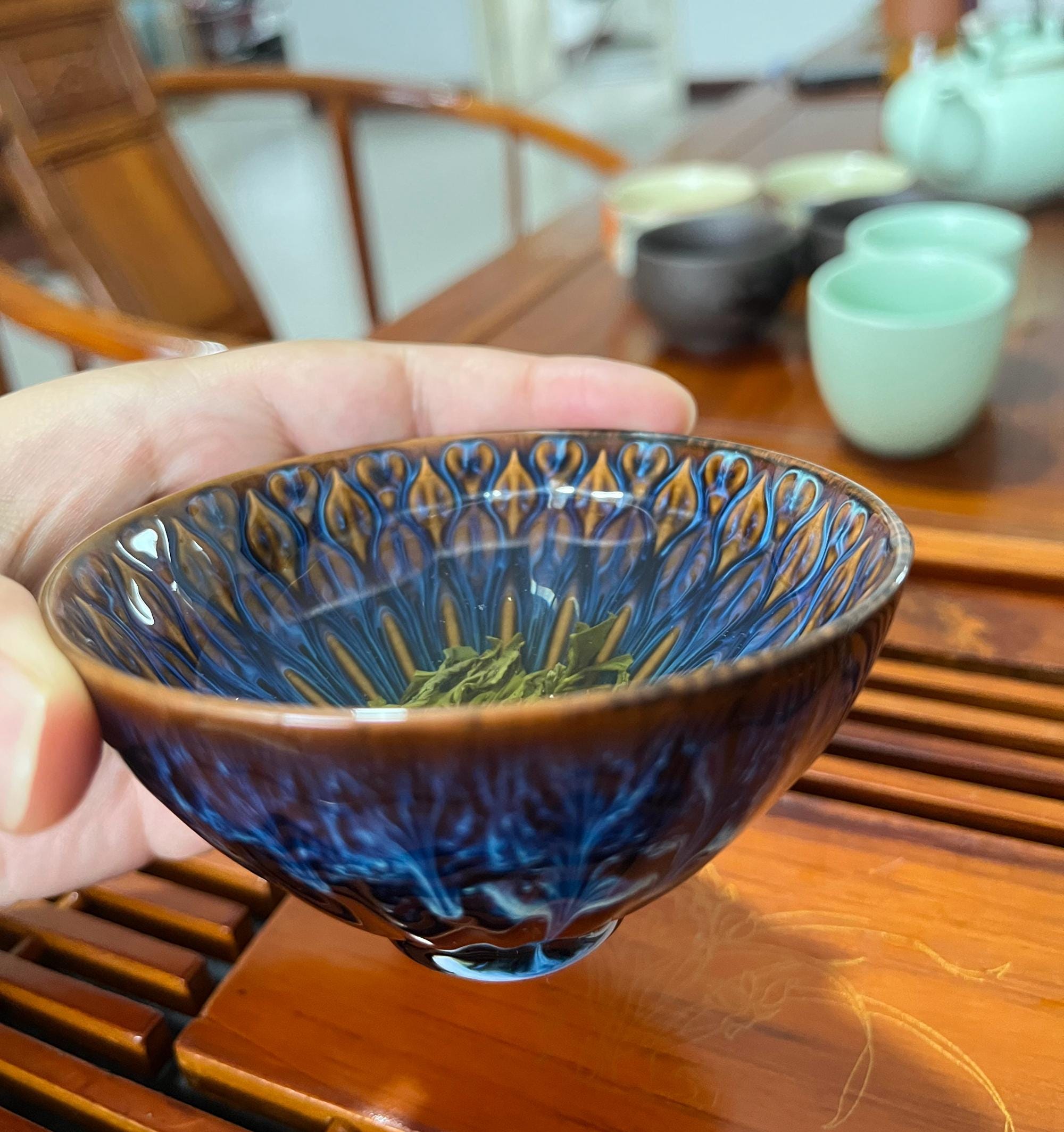 日本製陶器の青い花びらの茶碗/ティーカップ - Etsy 日本