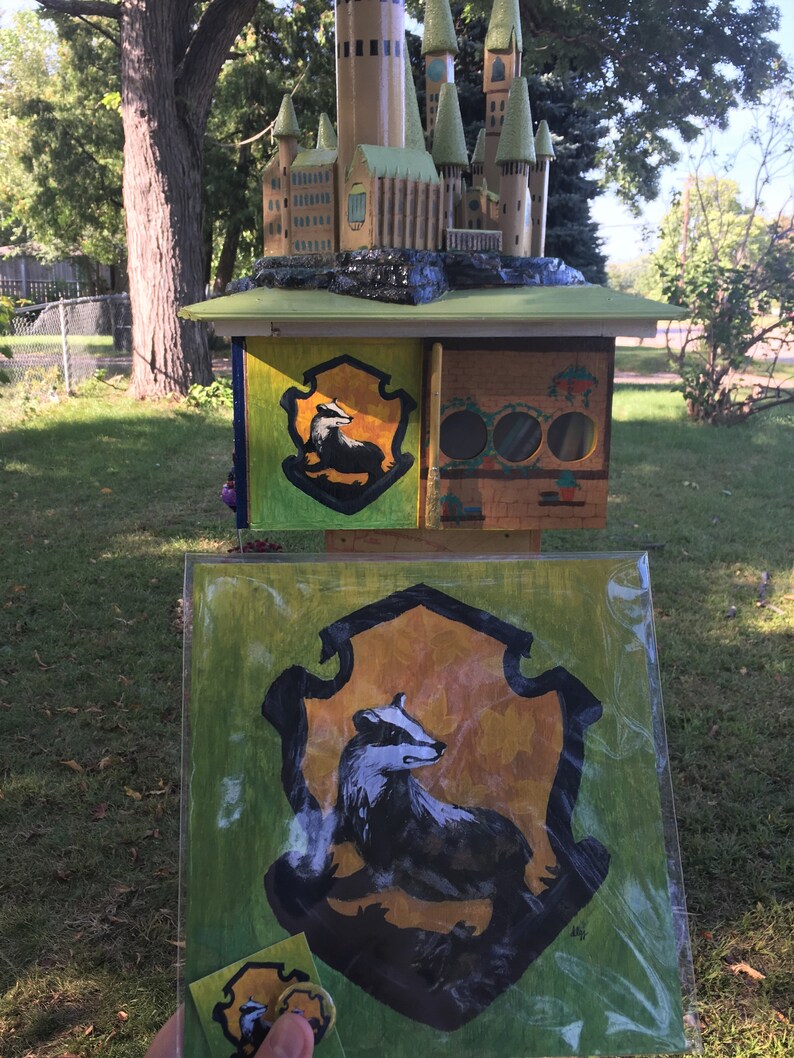 2 x 2 Poufsouffle blaireau maison de Poudlard crête Etsy