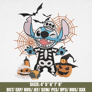 Halloween Stitch Embroidery Design, Pumpkin Stitch Machine Embroidery Design, Stitch Embroidery,Halloween EMB Design,Halloween Embroidery