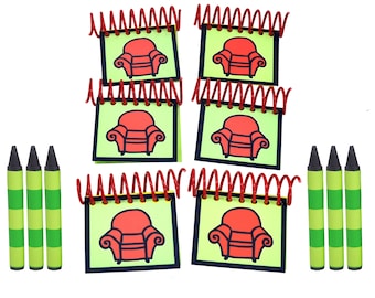 PARTY PACK (6 mini STEVE notebooks, 6 crayons)