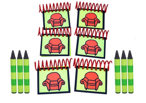 PACK FIESTA (6 mini libretas STEVE, 6 crayones)