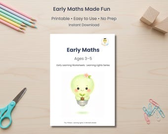 Preschool Counting and Number Worksheets | Early Maths Activity Pack | Printable Learning for Kids Ages 3–5