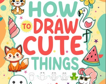 How to Draw Cute Animals Guide | Step-by-Step Drawing (Digital Download)