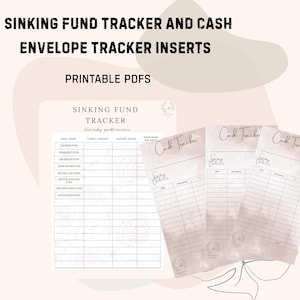 Sinken Fund Tracker und Bargeld Umschlag Einsätze | A4 & A6 Druckbare PDFs | Budget Binder Tracker | Sofort Download